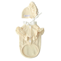Cute pet Lolita-style creamy yellow ensemble