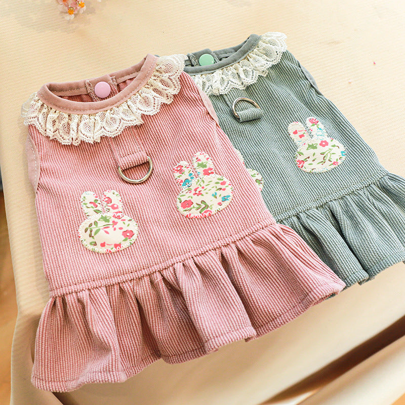 Dress of Dog Cute Casual Princess Rabbit Skirt