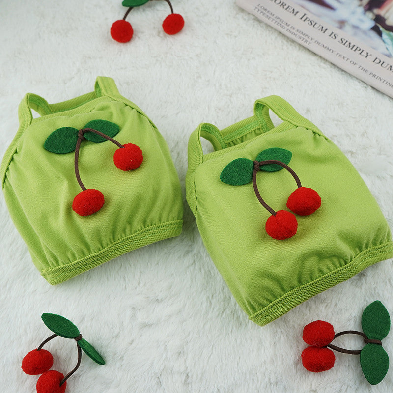 Funny Dog Shirts Pet Teddy Cherry Vest