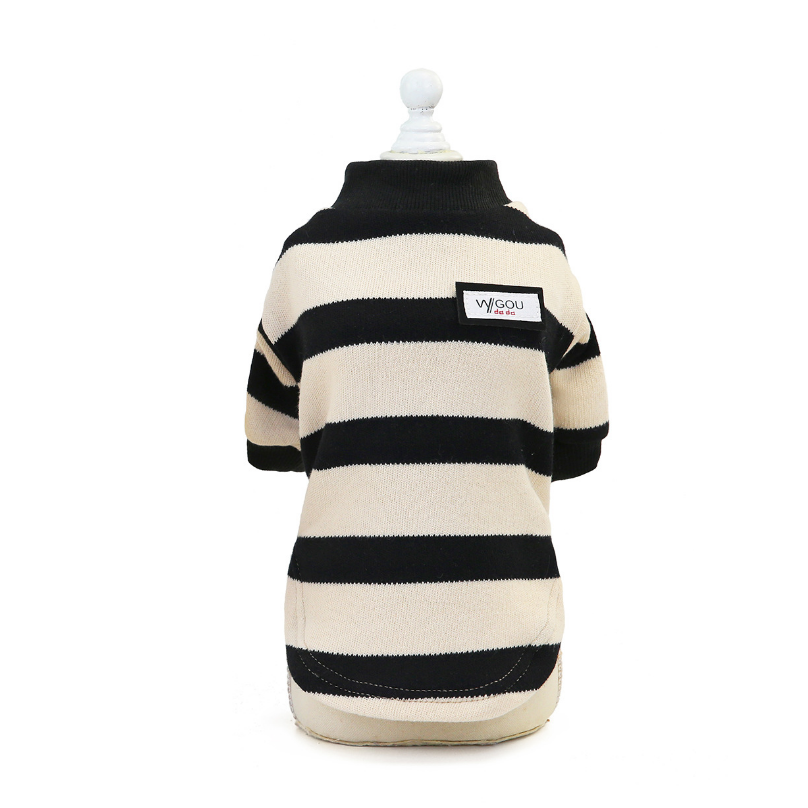 Dog Shirts Striped Sweater Autumn and Winter Clothing Pet