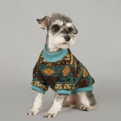 Dog Shirts Pet Western  Schnauzer Winter Warm Sweater