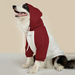 Dog Hoodie Autumn/winter Cool Warm Letter Print Velvet Sweatshirt with Hood