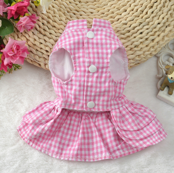 Dress of Dog Summer Pet Small Skirt Vest