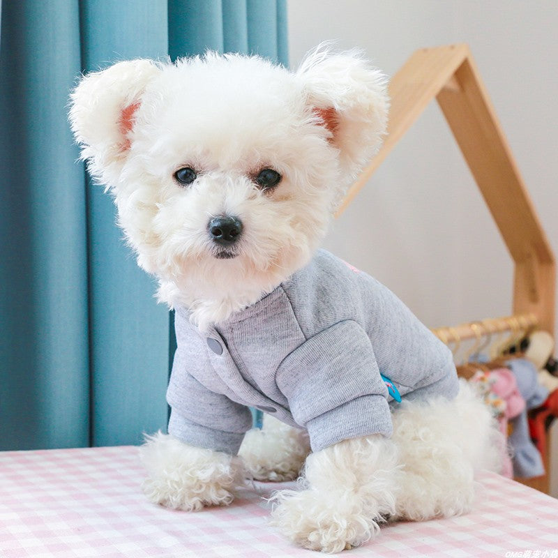 Dog Shirts Autumn Plus Velvet Thick Sweater