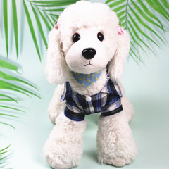 Dress of Dog Pet Plaid Shirts