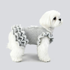 Pet Lace Skirt with Mink Fur