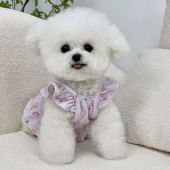 Dog Shirts Pomeranian Teddy Small and Medium-sized Dog Clothes with Fleece Thermal Tops