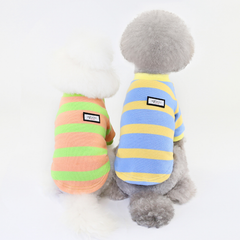 Dog Shirts Striped Sweater Autumn and Winter Clothing Pet