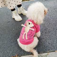 Dog Shirts Reflective Detachable Bear Sweater Tops