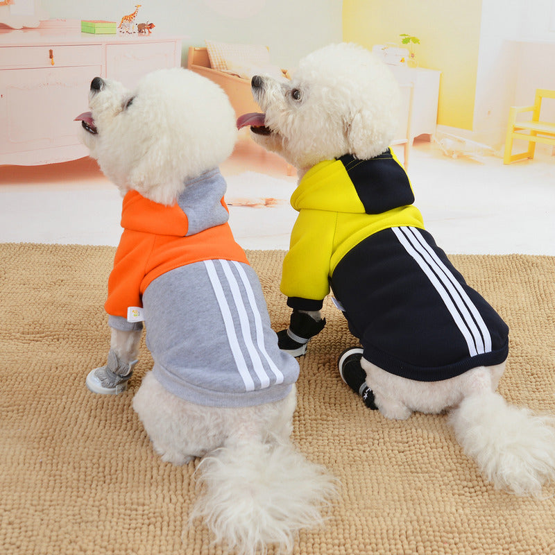 Dog Hoodie Pet Hooded Stripe