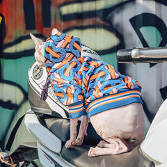 Dog Hoodie Trendy Brand Fashion Law Fighting Hairless Cat Clothes Winter Sweatshirt