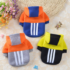 Dog Hoodie Pet Hooded Stripe