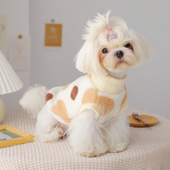 Dog Shirts Warm High Neck Pet Cotton Tops