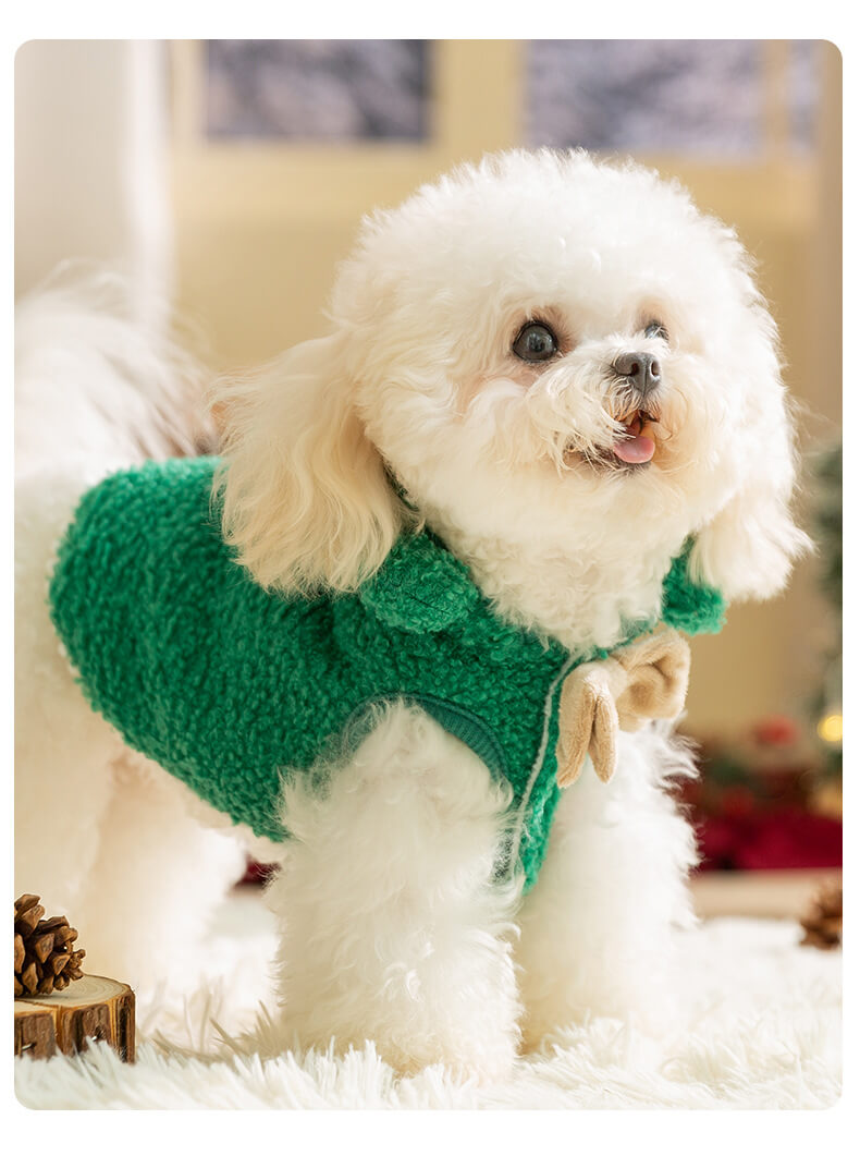 Dog Shirts Christmas Small Dog Thickened Elk Cape Pet Clothes