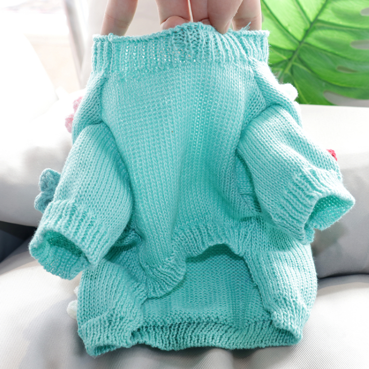 Dress of Dog Short Sweater Schnauzer Casual Small Pet