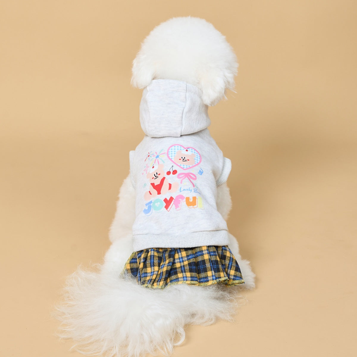 Soft Denim Dog Harness Outfit for Small Pets