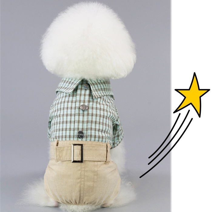 Dog Shirts Teddy Clothes Thin Pet Four-legged Suit