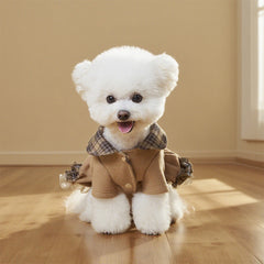 Dog Dress Cute Princess Lapel Top