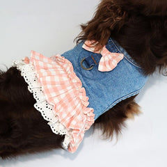 Pet cowboy-style chest and back harness