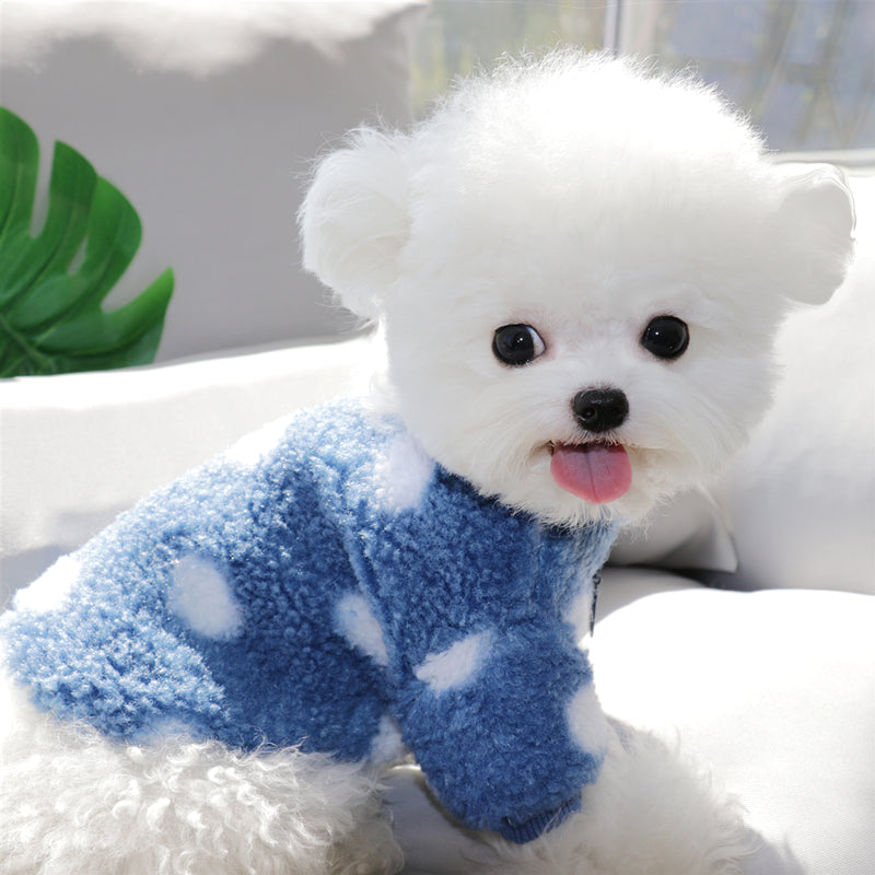 Dog Shirts Dot Spring Winter Pet Tops