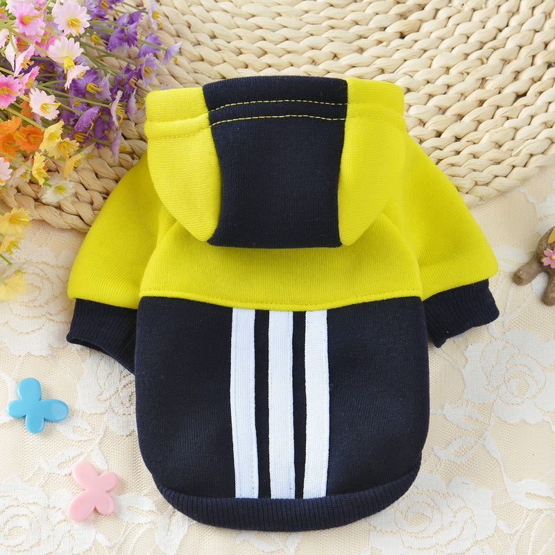 Dog Hoodie Pet Hooded Stripe