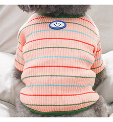 Dogue Shirt Spring Stripe Round Neck Cute Pet