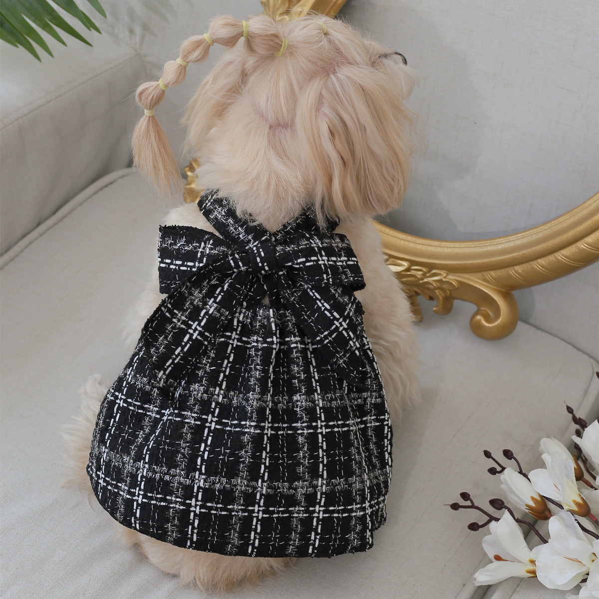Dog Dress Cute Princess Lapel Top