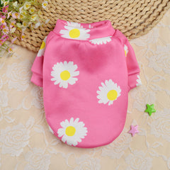 Dog Shirts Sunflower Cute Teddy