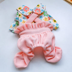 Dog Jumpsuit Garden Corduroy Floral Pet Bloomers