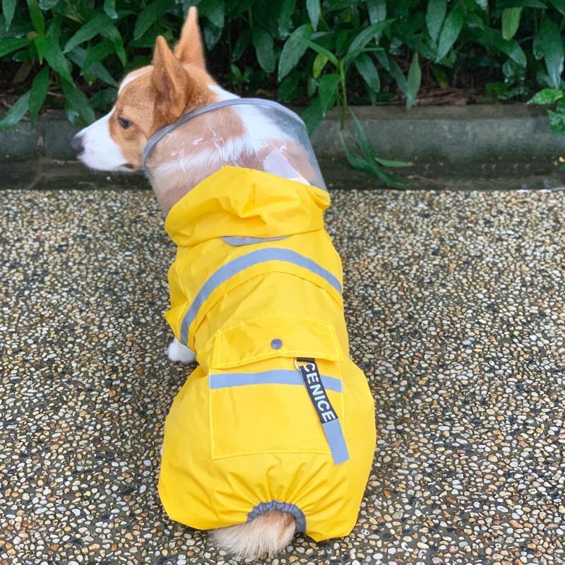 Dog Hoodie Summer Puppies Waterproof Raincoat