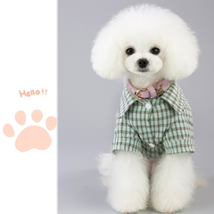 Dog Shirts Teddy Clothes Thin Pet Four-legged Suit