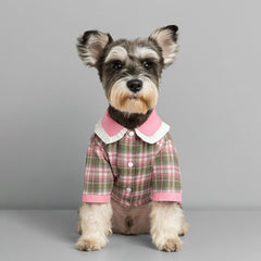 Dog Dresses Lovely Pink Pet  Maltese Lapel Blouse