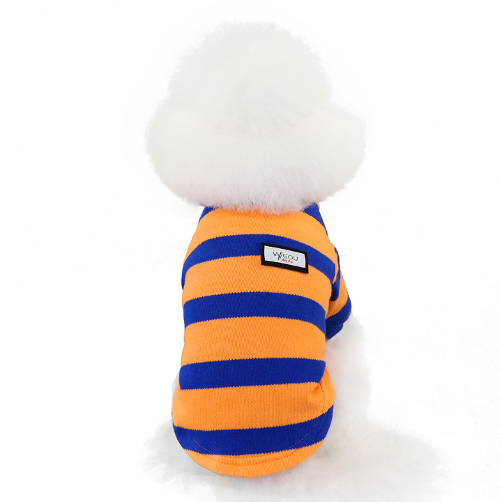 Dog Shirts Striped Sweater Autumn and Winter Clothing Pet