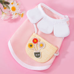 Sunflower Lapel Bag Dog Clothes