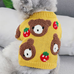 Dog Shirts Pet Bear Strawberry Sweater