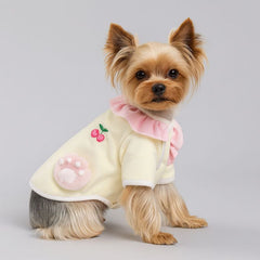 Dress for Dog Cute Cherry Paw Jacket