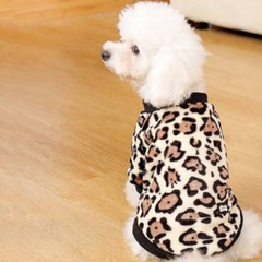 Dog Shirts Leopard Sweater for Small Pet Tops