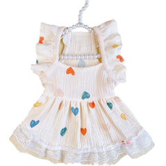 Dog Dress Cute Princess Lapel Top
