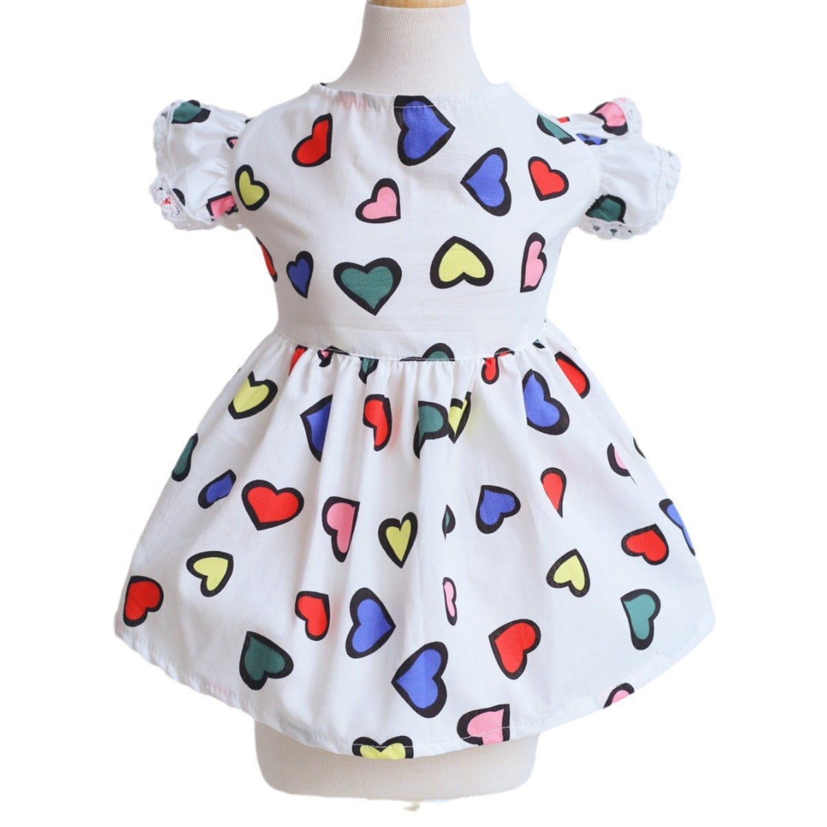 Dog Dress Cute Princess Lapel Top