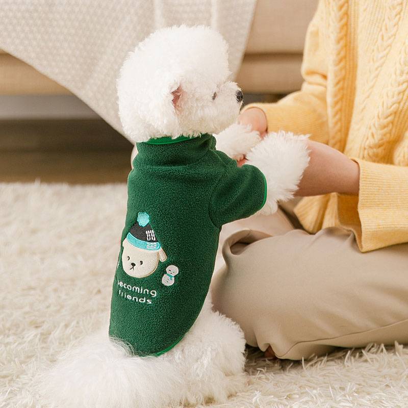 Kids Dogs T Shirt Polar Fleece Puppy Winter Coat