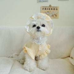 Cute pet Lolita-style creamy yellow ensemble